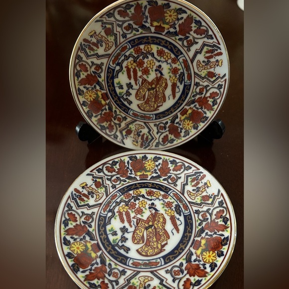 Vintage Imari-Set of 4 Japanese Imari Plates for Decorative Use Only~NIB/NOS - Picture 4 of 6